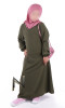 Abaya fille AF41 col zippé