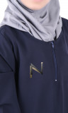 Abaya fille AF41 col zippé