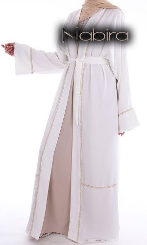 Abaya kimono XVI fine dentelle