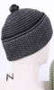 Chechia bonnet laine CH17 bicolore à revers