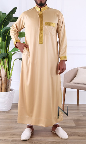 Qamis Emirati QH33 zippé