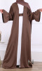 Abaya Dubai Nouha 2 pièces abaya kimono et sous robe