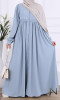 Abaya ouverte Yamina tissu crêpe de luxe ample et évasée