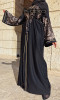 Abaya Dubai Johar broderies arabesques et manches émiraties
