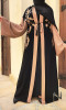 Abaya Dubai Emma bicolore et broderie