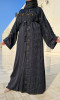 Abaya Dubai Yara dentelle et manches émiraties