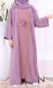 Abaya Kimono 2 pièces fille Dubai AF67