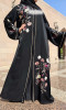 Abaya Dubai Noureen broderies et manches émiraties