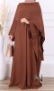 Abaya ample Aya manches larges et effet cape